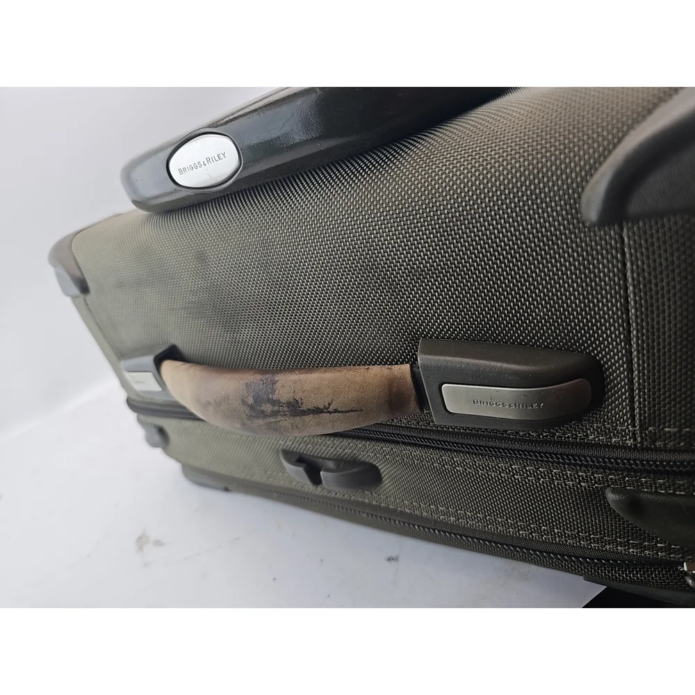 Briggs & Riley Olive Green Carry-on Suitcase